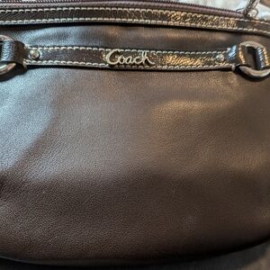 Coach Vintage Brown Leather Wristlet